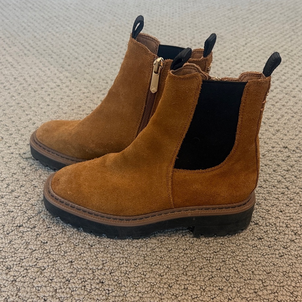 Sam Edelman Brown Suede Kids Chelsea Boots